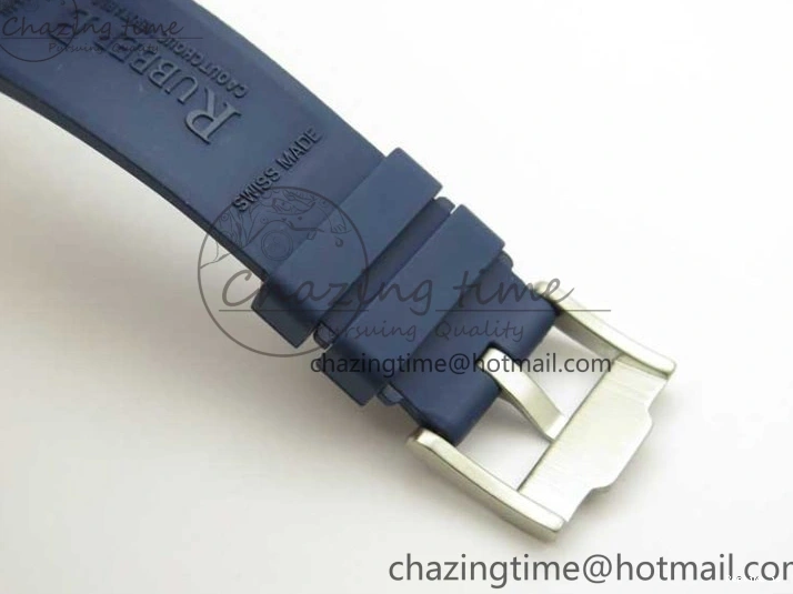 0104 Submariner 40mm White Ceramic 5GF Best Edition Dark Blue Dial on Blue Rubber Strap SA DailyWear 2486